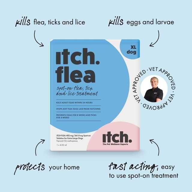 Itch Flea XL Dog Spot-On Flea &amp;amp; Tick treatment (40kg+)