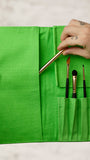 Makeup Brush Wrap - Fluoro Green Sundries