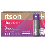 itson Itspower 8 AAA Alkaline Battery   8 per pack