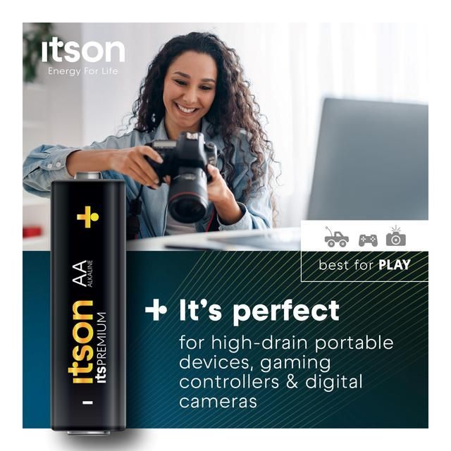 itson Itspremium 8 AA Alkaline Battery   8 per pack