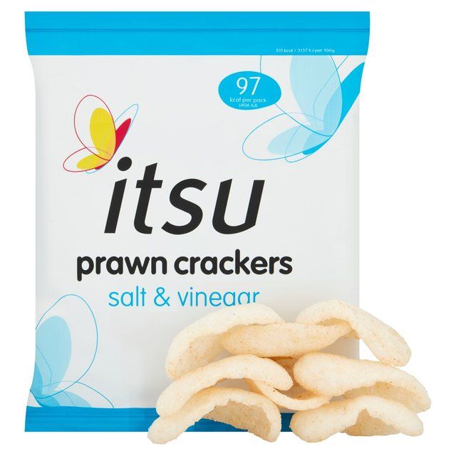 itsu Salt &amp;amp; Vinegar Prawn Crackers   19g