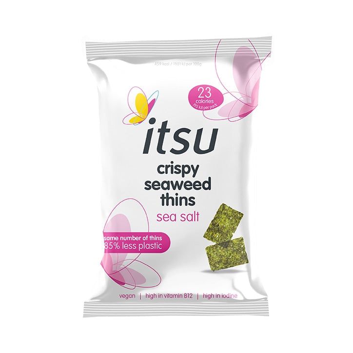 Itsu Sweet Soy &amp;amp; Sea Salt Crispy Seaweed Thins 5g Sweet Soy &amp;amp; Sea Salt