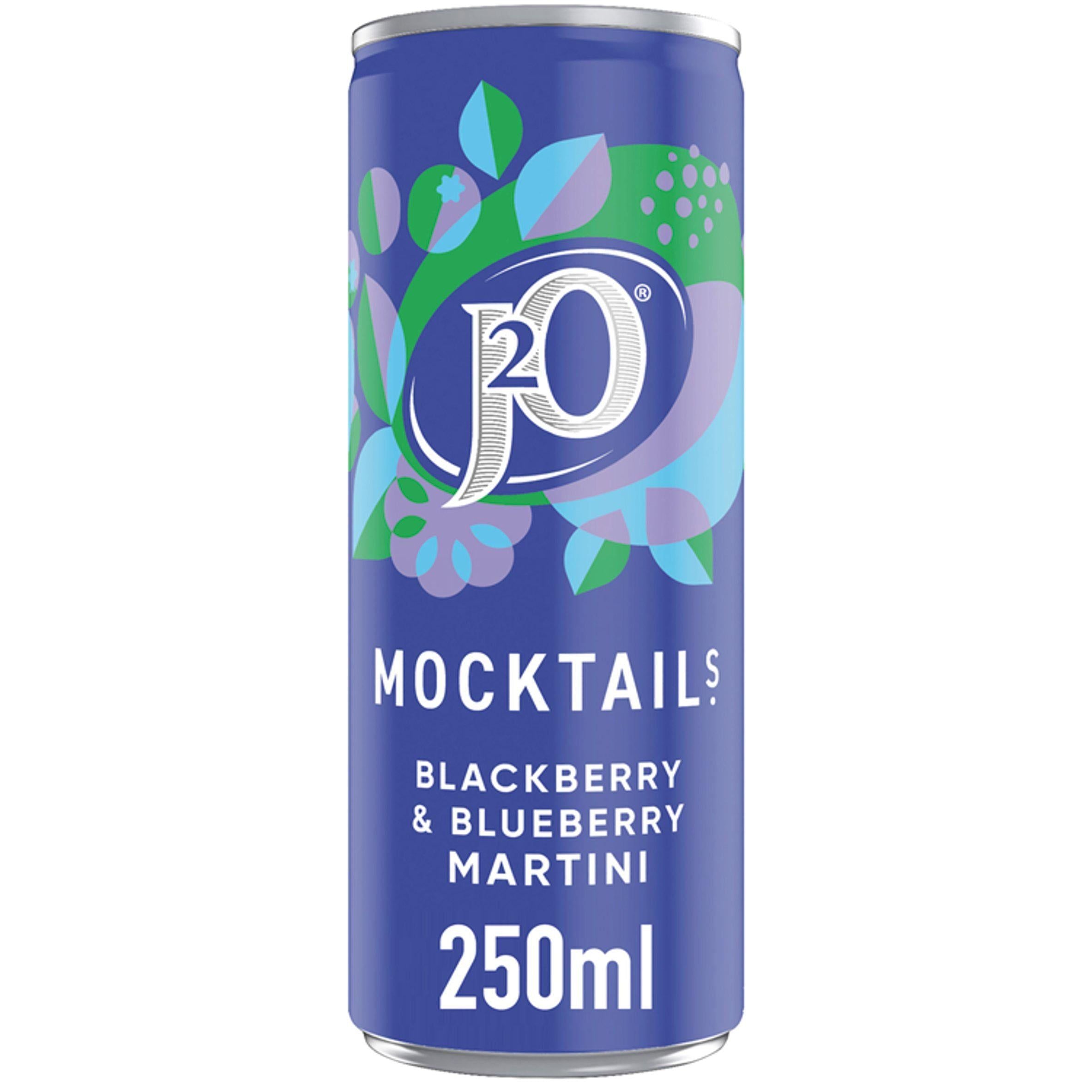J2O Mocktails Blackberry &amp;amp; Blueberry Martini 250ml