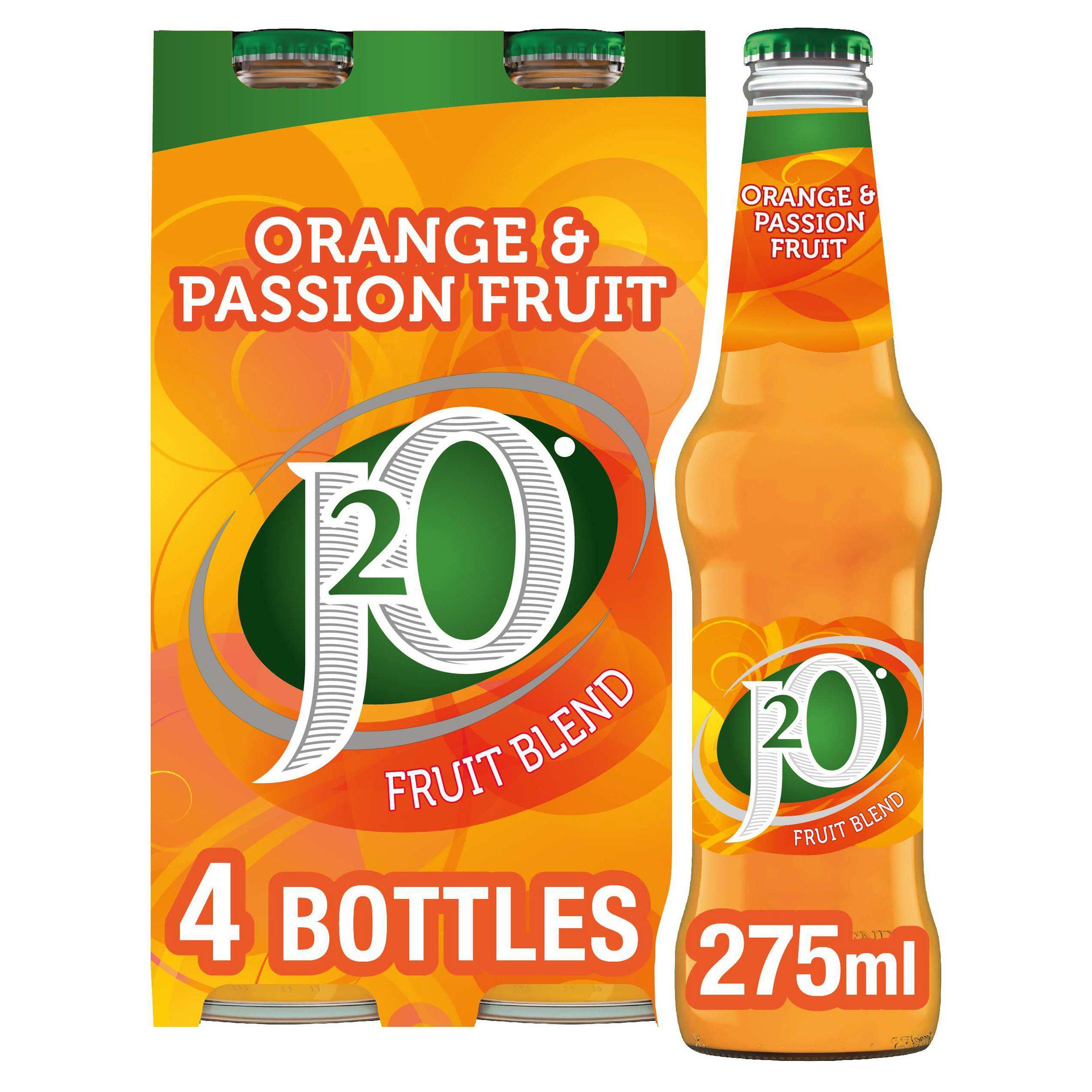J2O Orange &amp;amp; Passion Fruit 4x275ml
