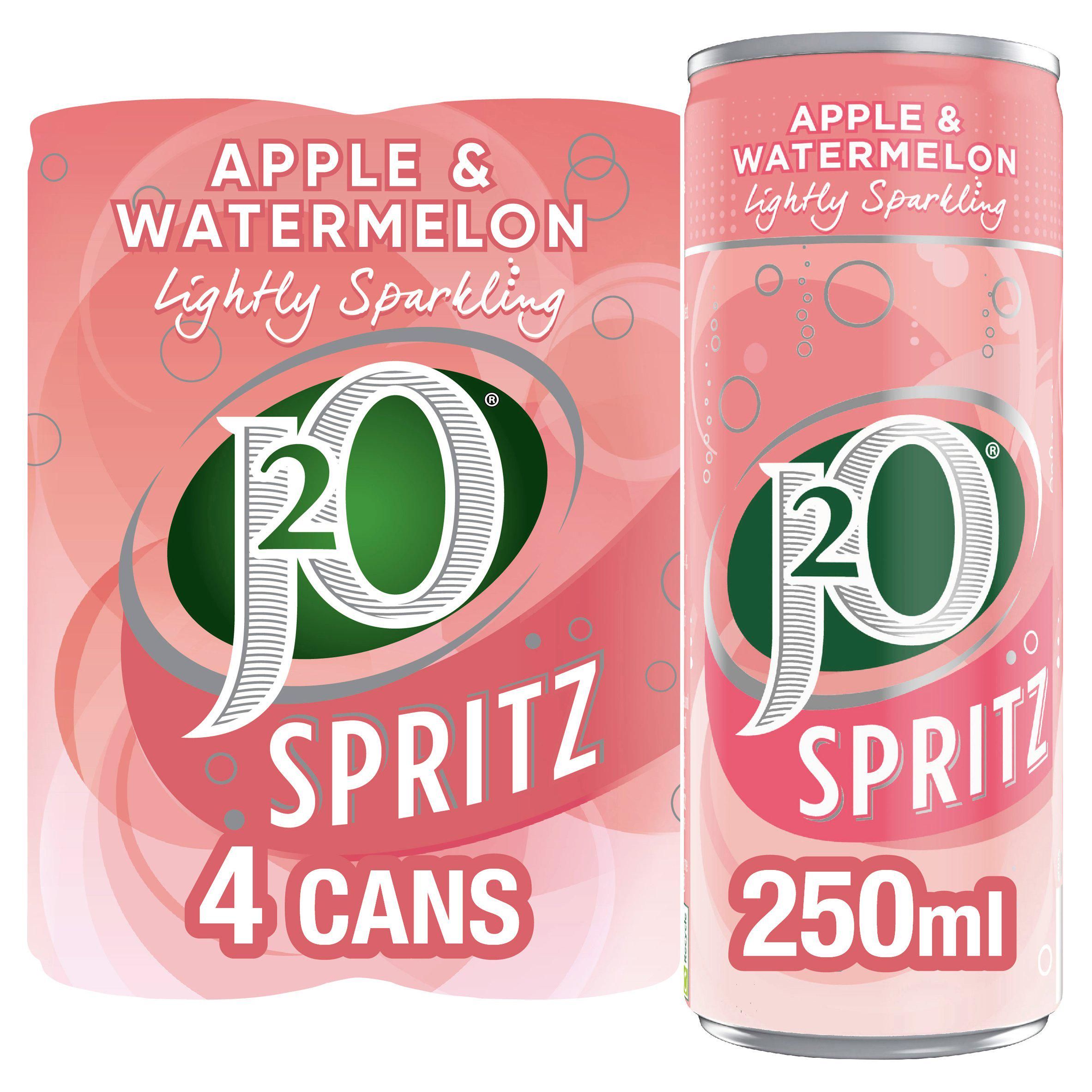 J2O Spritz Sparkling Apple &amp;amp; Watermelon Cans 4x250ml