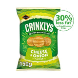 Jacob's Crinklys Cheese &amp;amp; Onion Snacks Share Bag   150g