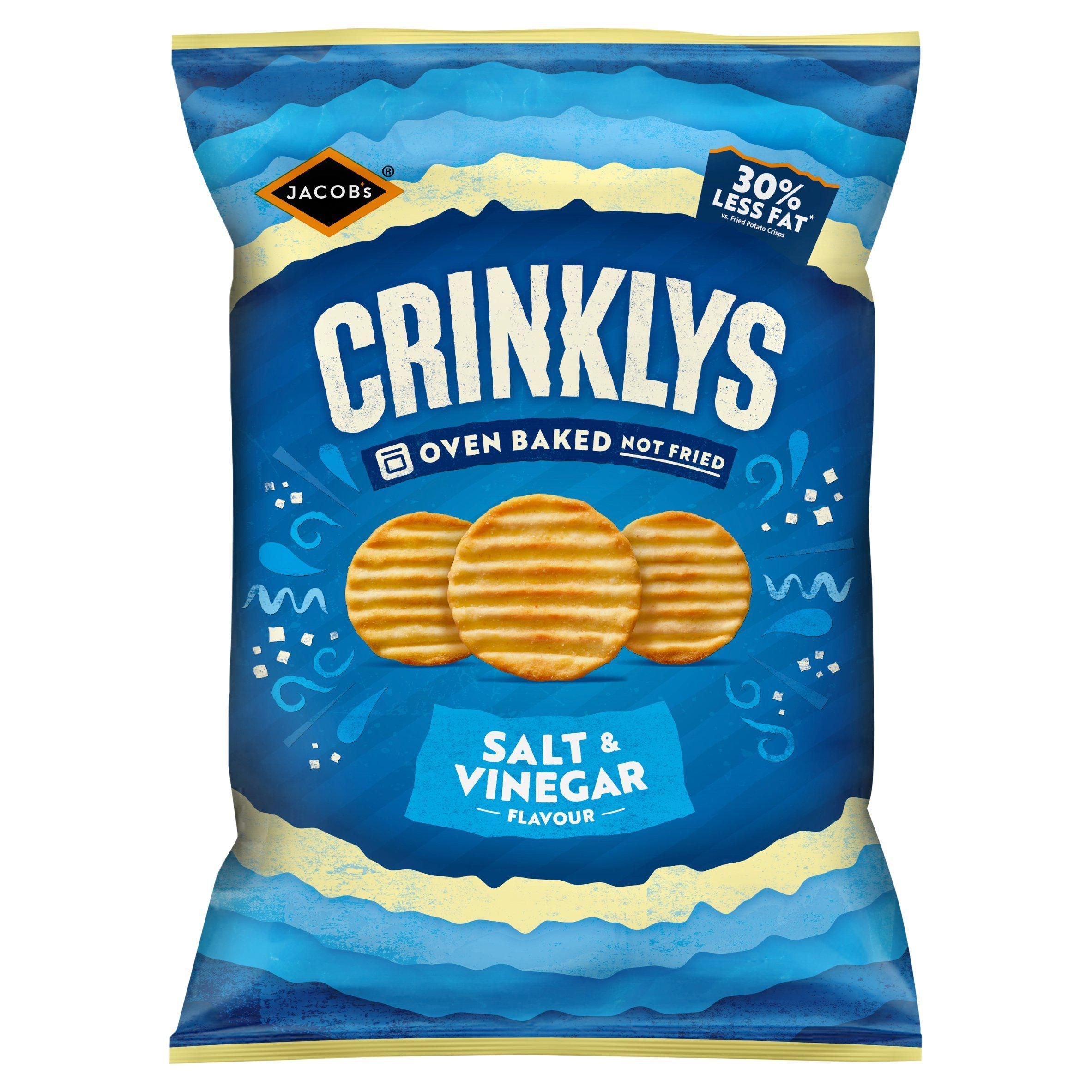Jacob's Crinklys Salt &amp;amp; Vinegar Flavour 150g