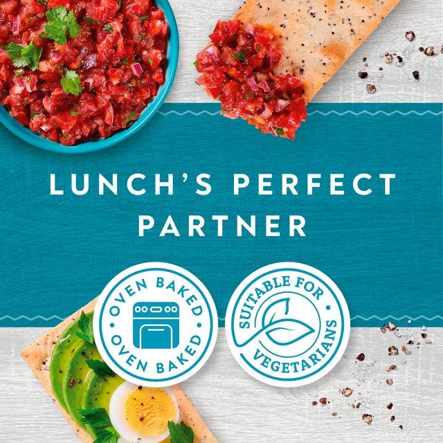 Jacob's Flatbreads Salt &amp;amp; Black Pepper Crackers   150 per pack