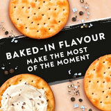 Jacob's Savours Bakes Salt &amp;amp; Cracked Black Pepper Crackers   200g