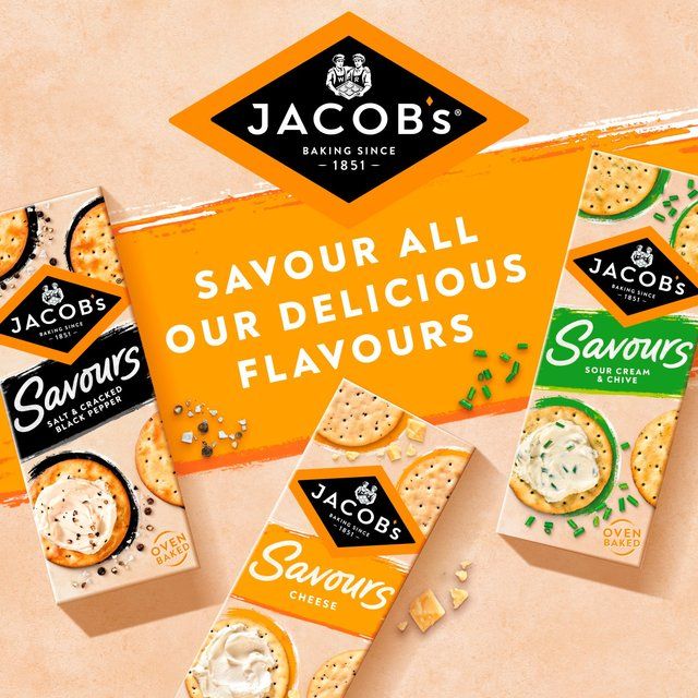 Jacob's Savours Cheese Crackers   150g