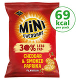 Jacobs Mini Cheddars 30% Less Fat Cheddar &amp;amp; Smoked Paprika Baked Snacks Sharing Bag 115g