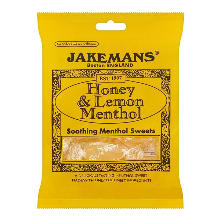 Jakemans Honey &amp;amp; Lemon Soothing Menthol Sweets 73g Bag