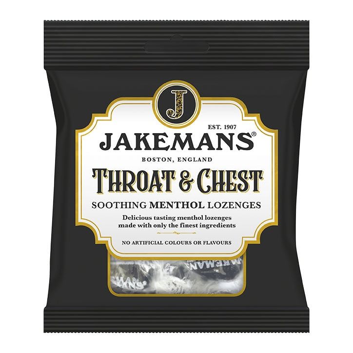 Jakemans Honey &amp;amp; Lemon Soothing Menthol Sweets 73g Bag Menthol
