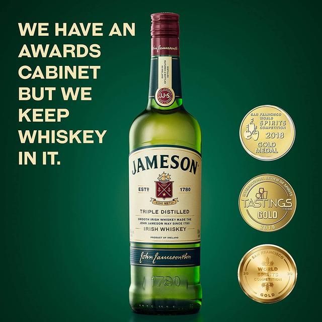 Jameson Triple Distilled Blended Irish Whiskey   70cl