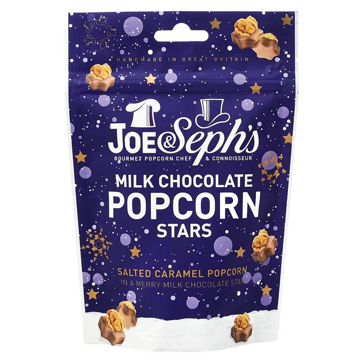 Joe &amp;amp; Seph's Milk Chocolate Popcorn Star Bites Pouch 63g