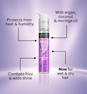 John Frieda Frizz Ease All-in-1 Extra Strength Serum 50ml for Thick Hair