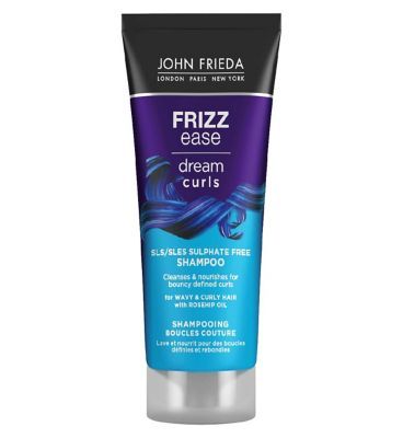 John Frieda Frizz Ease Dream Curls SLS/SLES Sulphate Free Shampoo 75ml for Naturally Wavy &amp;amp; Curly Hair