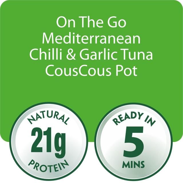 John West On The Go Mediterranean Chilli &amp;amp; Garlic Tuna Couscous Pot   120g
