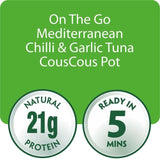 John West On The Go Mediterranean Chilli &amp;amp; Garlic Tuna Couscous Pot   120g