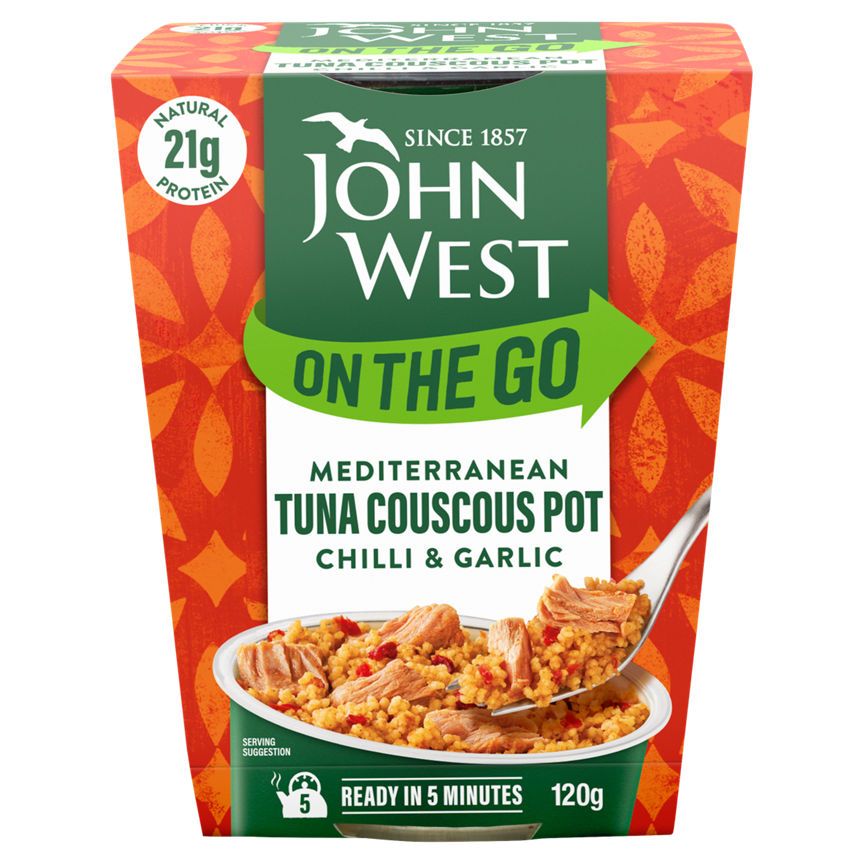 John West On the Go Mediterranean Tuna Couscous Pot Chilli &amp;amp; Garlic