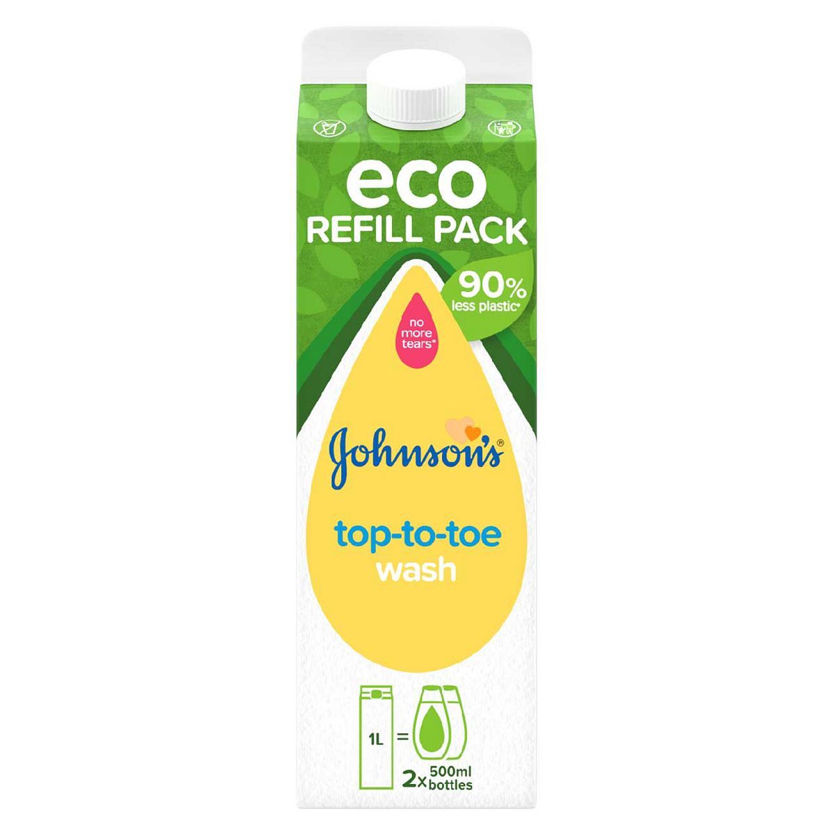 Johnson's&amp;reg; Baby Top to Toe Wash Eco Refill Pack 1L