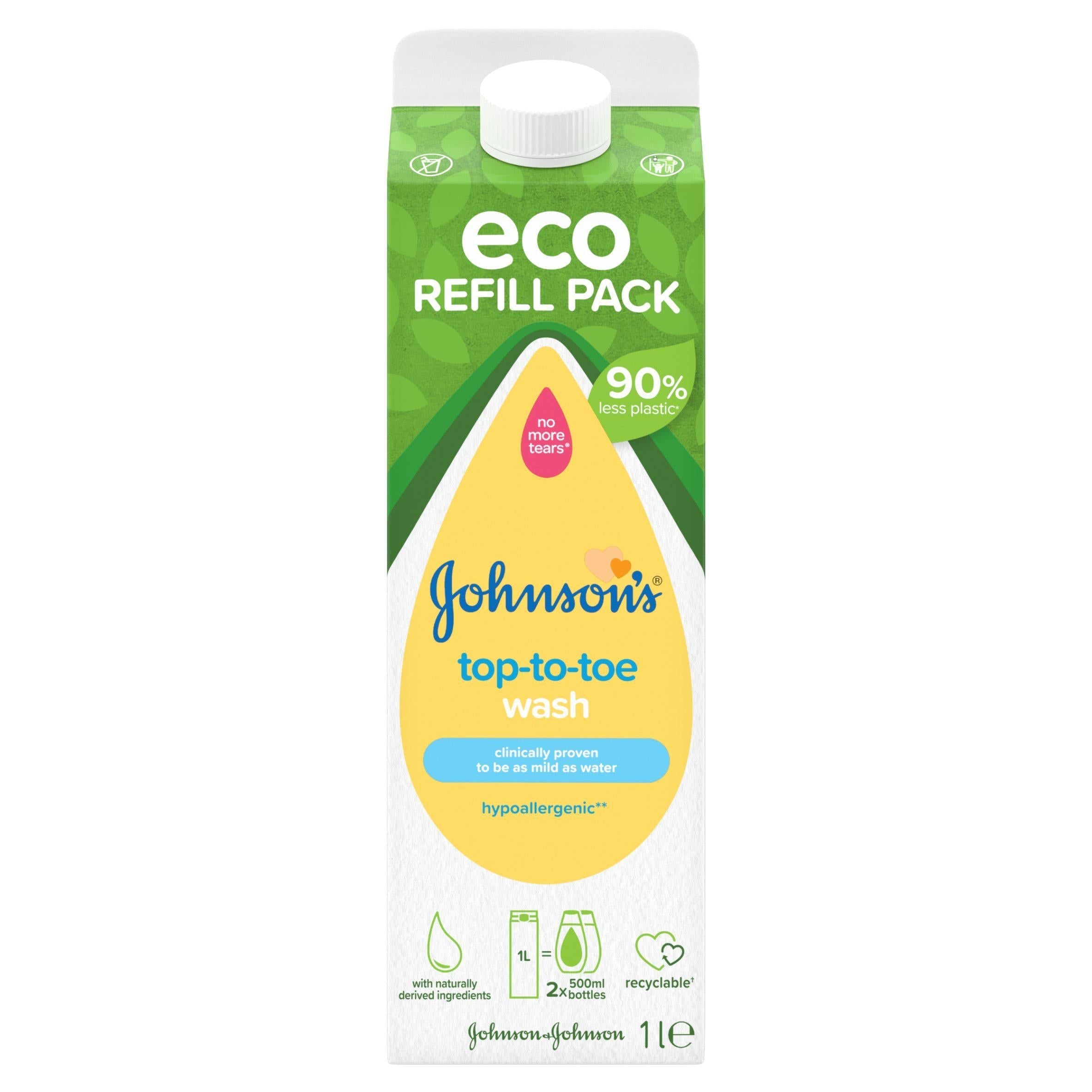Johnson&amp;rsquo;s&amp;reg; Baby Top To Toe Wash Eco Refill Pack 1L