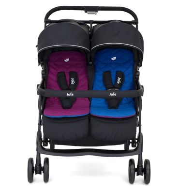 Joie Aire Twin Pushchair - Rosy &amp;amp; Sea