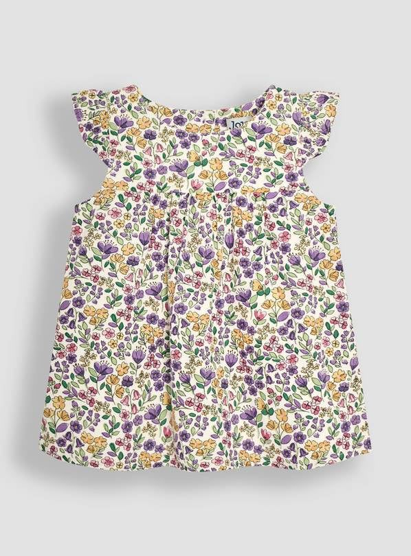 JOJO MAMAN B&amp;Eacute;B&amp;Eacute; Autumn Floral Cord Baby Dress &amp;amp; Body Set 18-24 months