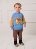 JOJO MAMAN B&amp;Eacute;B&amp;Eacute; Tiger Applique Sweatshirt &amp;amp; Jogger Set 6-7 Years