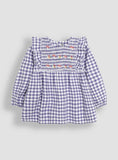 JOJO MAMAN B&amp;Eacute;B&amp;Eacute; Toadstool Embroidered Smocked Top &amp;amp; Leggings Set 6-7 Years