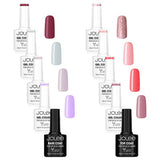 JoLee Gel Nail Polish Set 10x10ml - 8 Colours + Top &amp;amp; Base