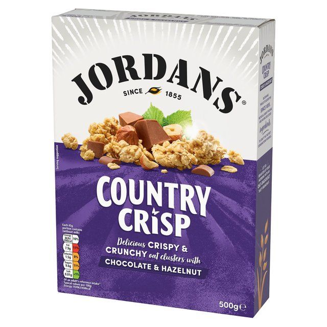 Jordans Country Crisp Chocolate &amp;amp; Hazelnut Breakfast Cereal   500g
