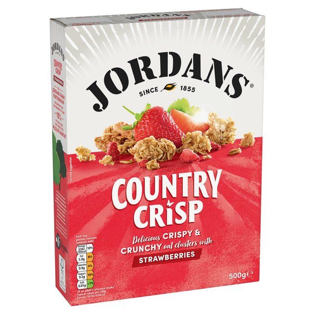 Jordans Country Crisp Sun-Ripe Strawberry Breakfast Cereal   500g