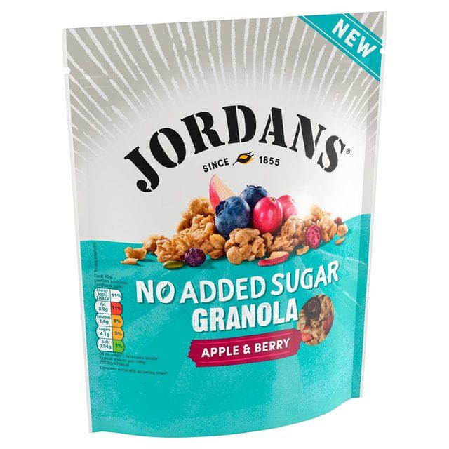 Jordans No Added Sugar Apple &amp;amp; Berry Granola Breakfast Cereal   425g