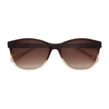 Joules Sunglasses Women Preppy Brown frame