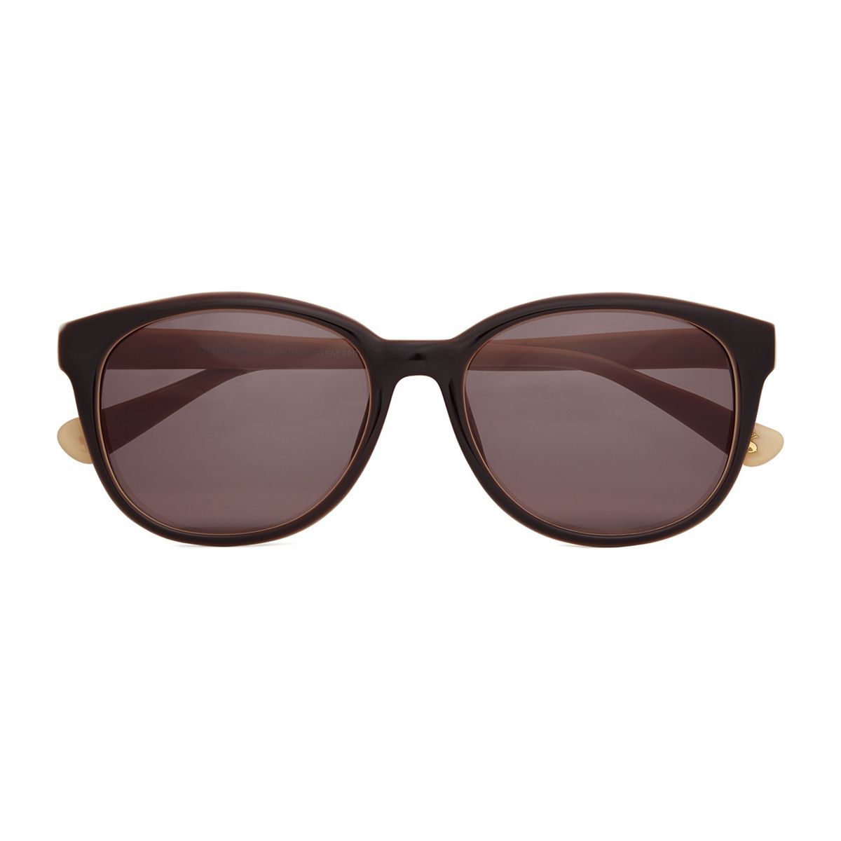 Joules Sunglasses Women Round Brown/Cream frame