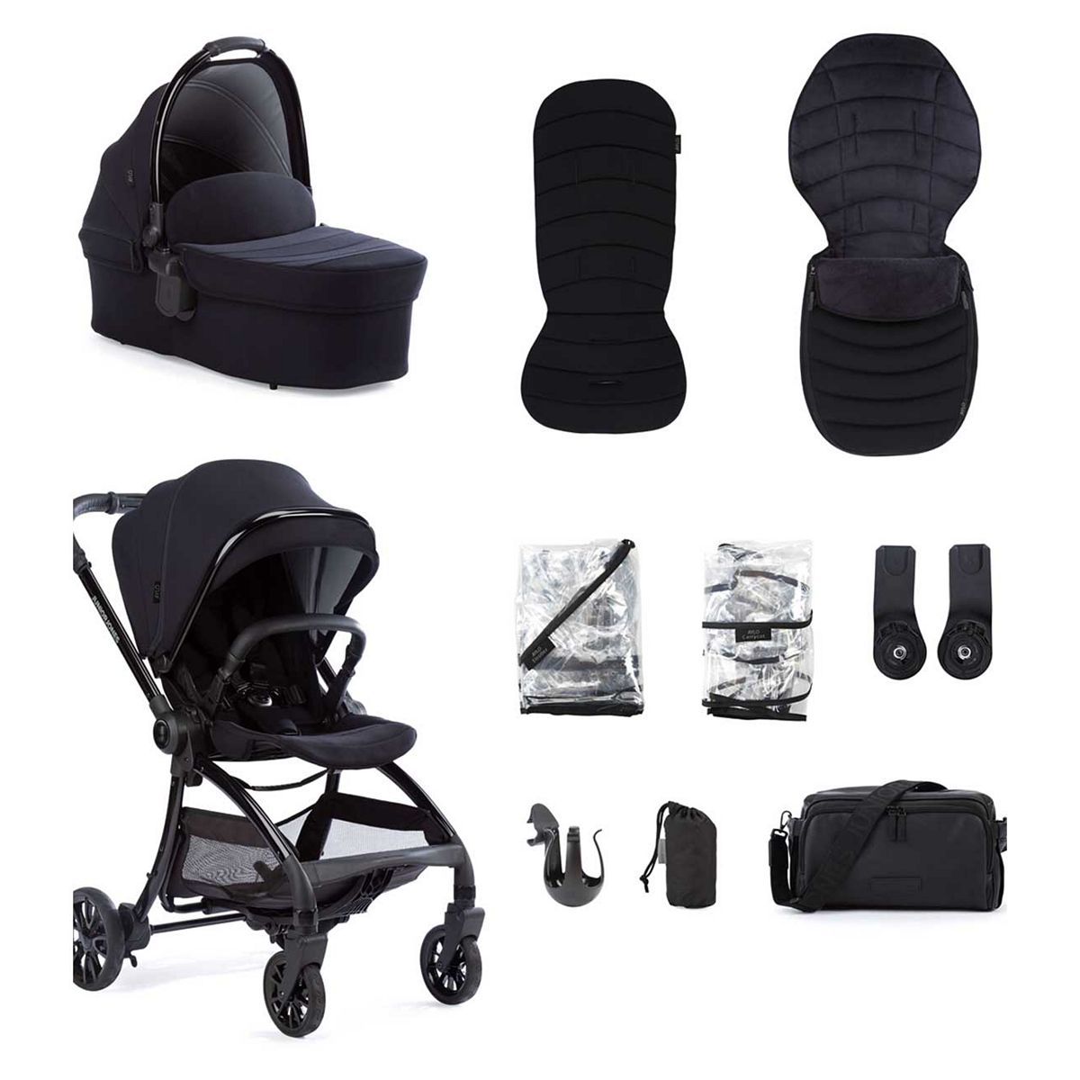 Junior Jones Aylo Essential Stroller Bundle &amp;ndash; Rich Black