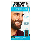 Just For Men Moustache &amp;amp; Beard Brush-In Colour Gel Dark Brown Black M-45