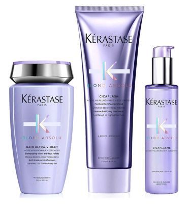 K&amp;eacute;rastase Blond Absolu Shampoo, Conditioner and Hair Serum Set, Routine for Blonde Hair