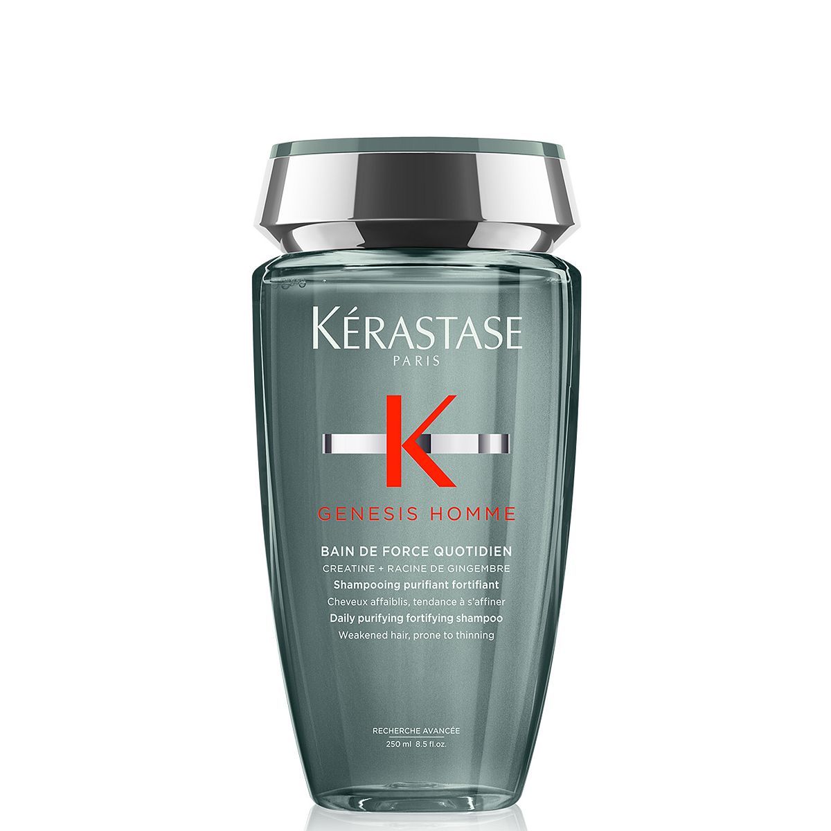 K&amp;eacute;rastase Genesis Homme Men&amp;rsquo;s Shampoo, Daily Purifying Fortifying Shampoo, Re-energising for Scalp &amp;amp; Facial Hair, 250ml