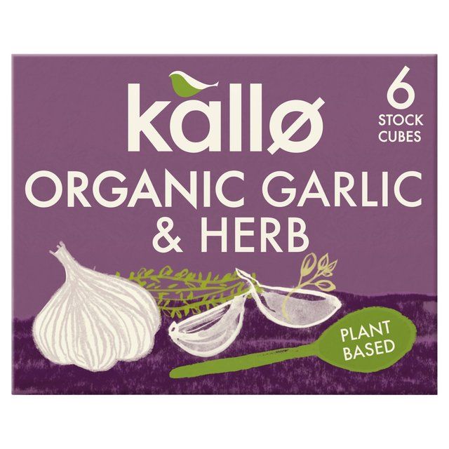 Kallo Organic Garlic &amp;amp; Herb Stock Cubes   6 x 11g