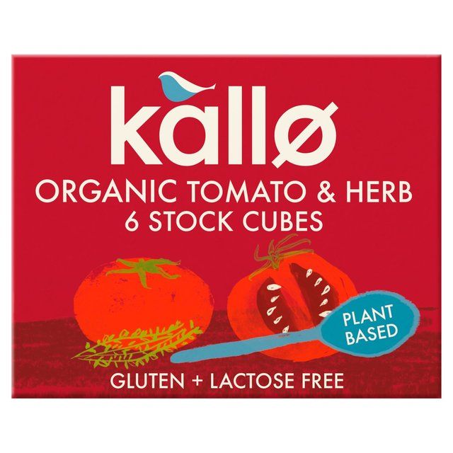 Kallo Organic Tomato &amp;amp; Herb Stock Cubes   6 x 11g