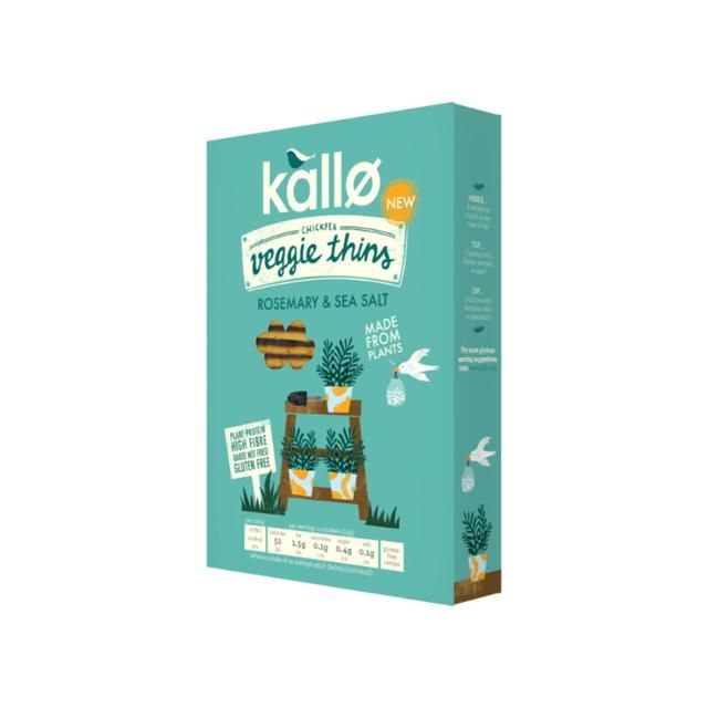 Kallo Veggie Thins Rosemary &amp;amp; Sea Salt   100g