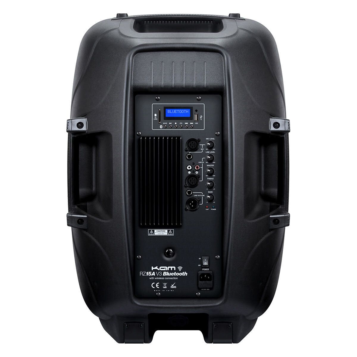 KAM RZ15ABT 15&amp;quot; Bluetooth Speaker, 1200W