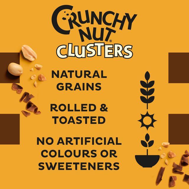 Kellogg's Crunchy Nut Clusters Chocolate Breakfast Cereal   400g