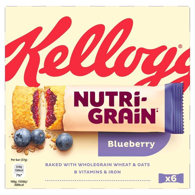 Kellogg's Nutrigrain Blueberry   6 per pack