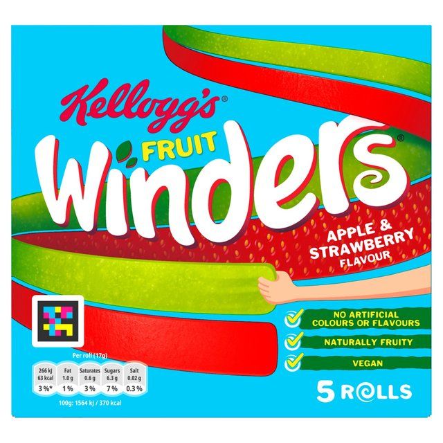 Kellogg's Winders Strawberry &amp;amp; Apple   5 x 17g