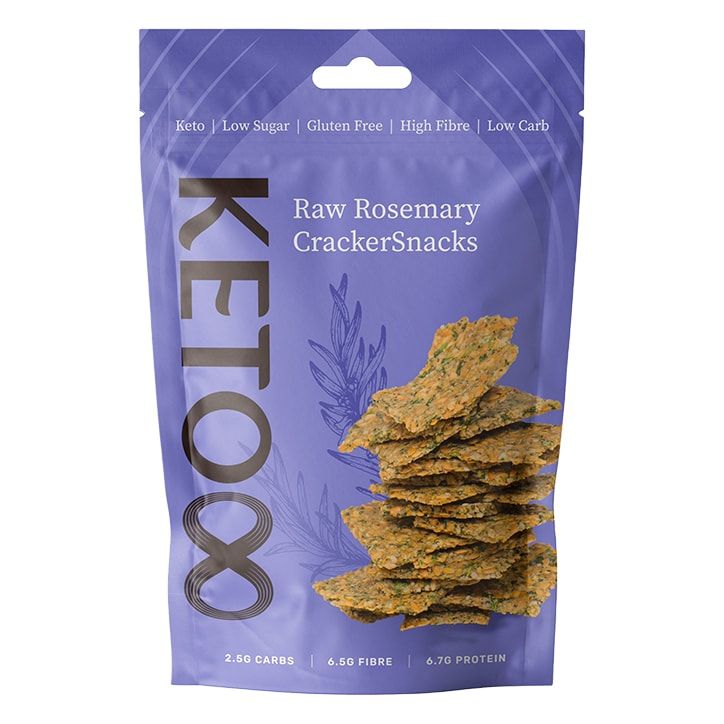 Keto8 Raw Rosemary CrackerSnacks 35g Carrot &amp;amp; Sesame