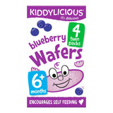 Kiddylicious Blueberry Mini Wafers Baby Snacks 4x4g