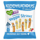 Kiddylicious Cheesy Flavoured Veggie Straws Baby Snacks   12g
